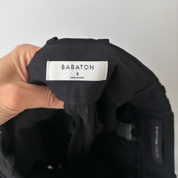 Babaton Atelier Black Tailored Trousers Size 8 High Rise Straight Leg Work Pants - Picture 8 of 11